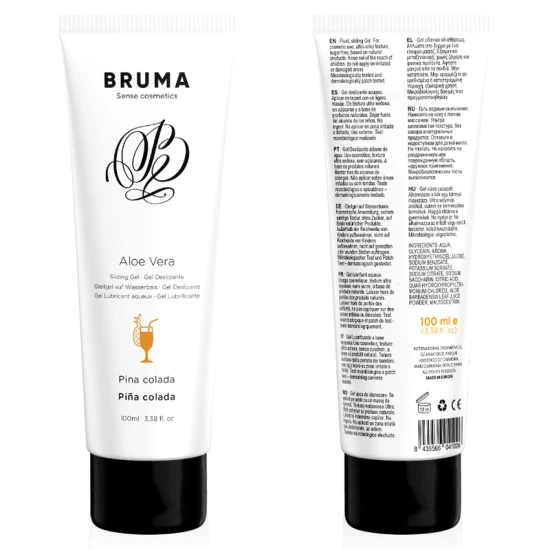 Gel de alunecare tip sliding, Aloe Vera, aromă Pina Colada, 100 ml