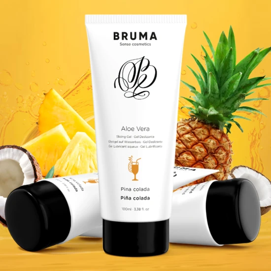 Gel de alunecare tip sliding, Aloe Vera, aromă Pina Colada, 100 ml