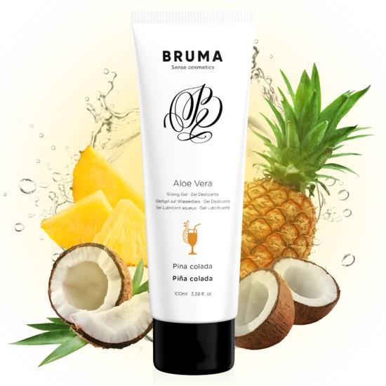 Gel de alunecare tip sliding, Aloe Vera, aromă Pina Colada, 100 ml