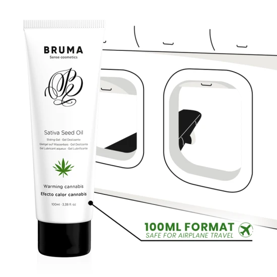 Gel de alunecare încălzitor cu ulei din semințe, Cannabis, 100 ml