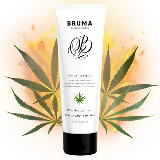 Gel de alunecare încălzitor cu ulei din semințe, Cannabis, 100 ml