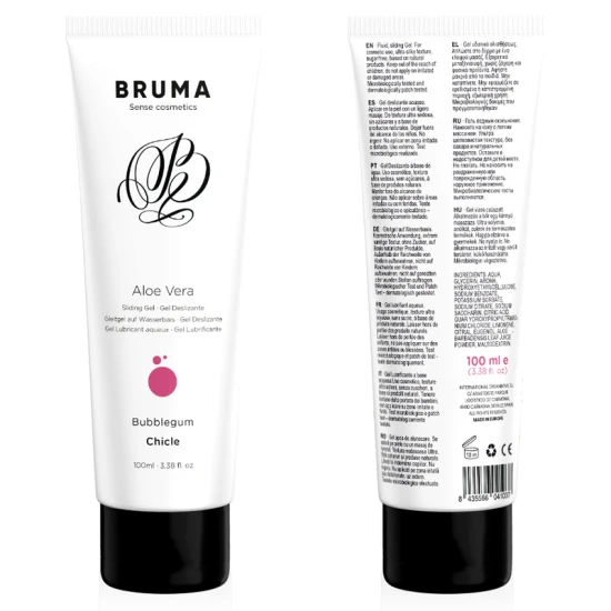 Gel de alunecare tip sliding, Aloe Vera, Bubblegum, 100 ml