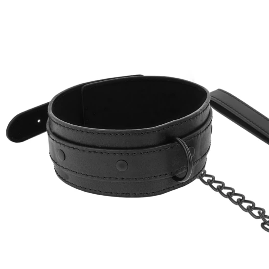 Colier Fetish - Vegan, Negru, Ajustabil