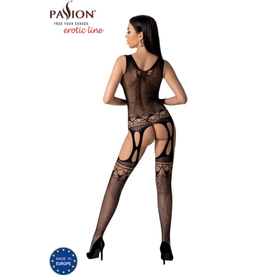 Body sexy PASSION - Imprimat, Negru, Mărime unică, BS099