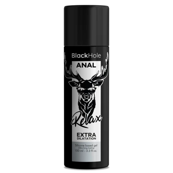 Gel siliconic pentru dilatare anală, Negru, 100 ml