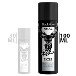 Gel siliconic pentru dilatare anală, Negru, 100 ml