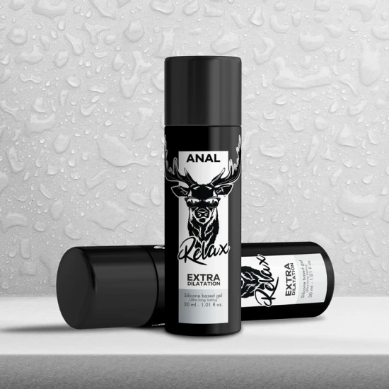 Gel silicone pentru dilatare anală, Negru, 30 ml