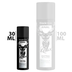 Gel silicone pentru dilatare anală, Negru, 30 ml