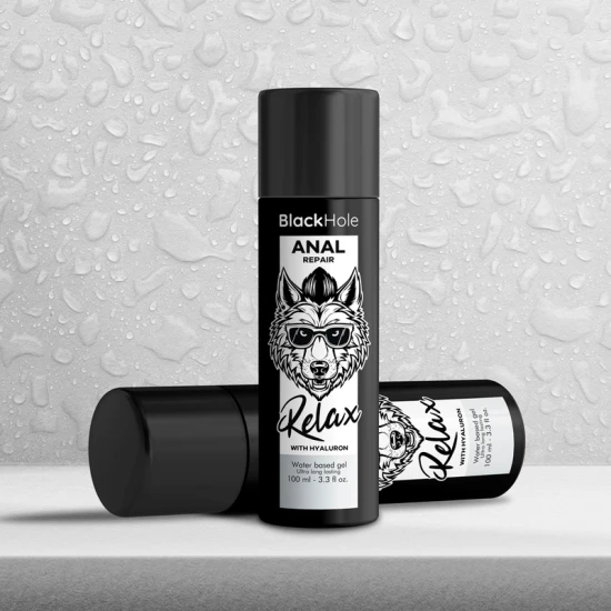 NEGRU - Lubrifiant anal pe bază de apă, cu efect de relaxare și reparație, cu acid hialuronic, 100 ml