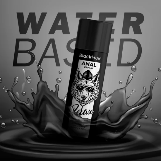 NEGRU - Lubrifiant anal pe bază de apă, cu efect de relaxare și reparație, cu acid hialuronic, 100 ml