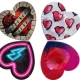 Set prezervative în formă de inimă red heart shape bag, 144 unități