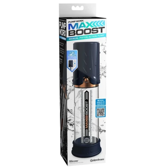 POMPĂ PENIS - MAX BOOST, Albastru