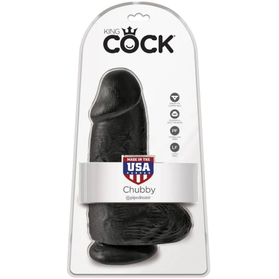 Model Penis realist tip Chubby, Negru