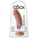 Dildo Realistic - King Cock, Caramel, 19.5 cm