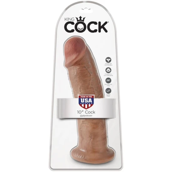 Dildo Realistic - King Cock, Caramel, 24 cm