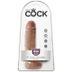 PENIS REALIST CU BULE - 13,2 CM, CARAMEL