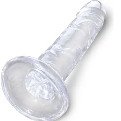 Penis realist transparent, 15.5 cm