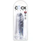 Penis realist transparent, 15.5 cm