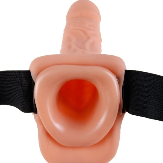Ham reglabil cu telecomandă, penis realist cu testicule, 17,8 cm