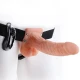 Ham reglabil cu telecomandă, penis realist cu testicule, 17,8 cm