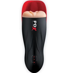 Stroker Fuck-O-Matic, penetrare dublă cu vibrații, pentru penis și testicule