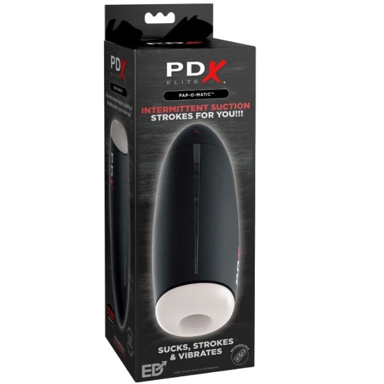 Dispozitiv masturbator tip stroker Fap-O-Matic cu suctiune si vibrator, Negru