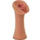 Dispozitiv masturbare tip stroker din silicon, Caramel