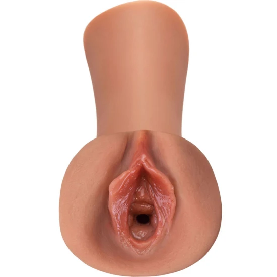 Dispozitiv masturbare tip stroker din silicon, Caramel