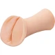 JUCĂRIE MASTURBATOR SILICON CU FANTE ALUNECOASE, NEGRU