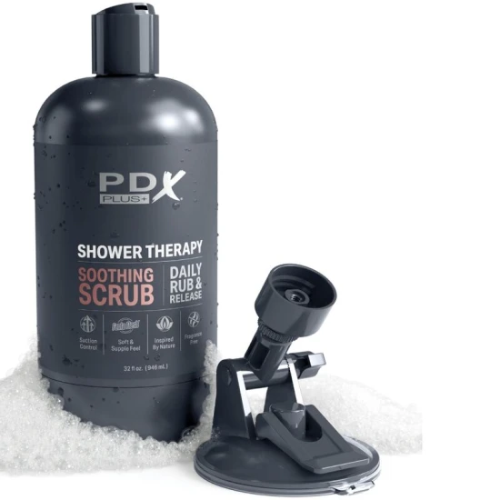 Stroker masturbator discret, design tip sticlă de șampon, textură tip piele, material Fanta Flesh
