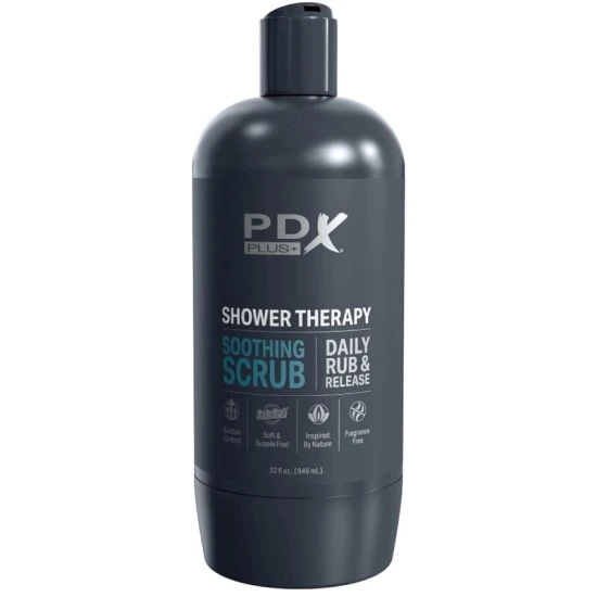 PDX PLUS - Stroker masturbator tip sticlă discretă, design pentru duș, roz