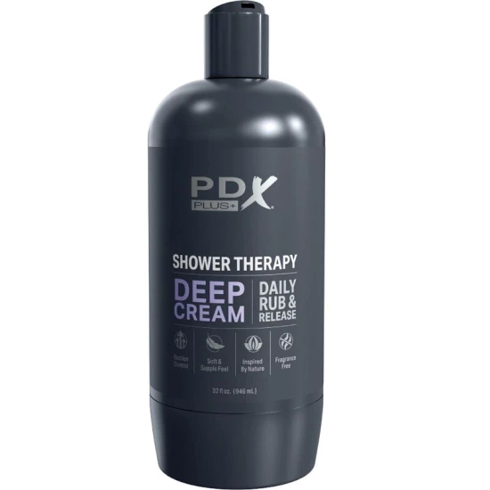 PDX PLUS - Stroker masturbator discret, design sticlă de șampon, crem