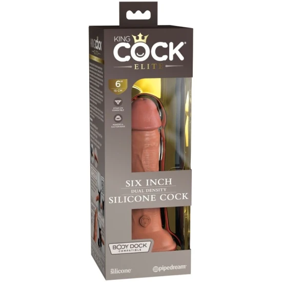 DILDO REALIST DIN SILICON ELITE, CARAMEL