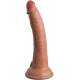DILDO REALIST DIN SILICON ELITE, 17,8 CM, CARAMEL