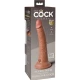 DILDO REALIST DIN SILICON ELITE, 17,8 CM, CARAMEL