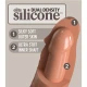 DILDO REALIST DIN SILICON ELITE, 17,8 CM, CARAMEL