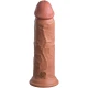 DILDO REALIST DIN SILICON, 20,3 CM, CARAMEL