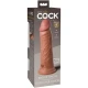 DILDO REALIST DIN SILICON, 20,3 CM, CARAMEL