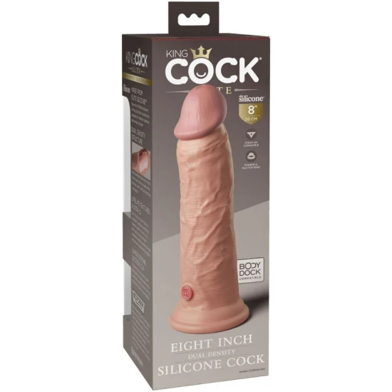 DILDO REALIST DIN SILICON KING COCK - MODEL ELITE, 20,3 CM