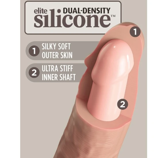 DILDO DIN SILICON REALIST, 25,4 CM