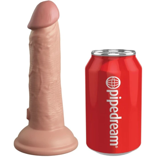 DILDO REALIST CU VIBRAȚII, ELITE, SILICON, 15.2 CM