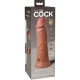 Dildo Realist Elite, Realist, din silicon, 20.3 cm, Caramel
