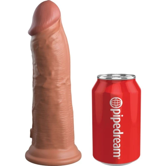 Dildo Realist Elite, Realist, din silicon, 20.3 cm, Caramel