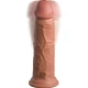 Dildo Realist Elite, Realist, din silicon, 20.3 cm, Caramel