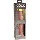 PIPEDREAM - DILDO VIBRATOR REALIST CU CONTROL LA DISTANȚĂ, SILICON, Negru, 23 CM