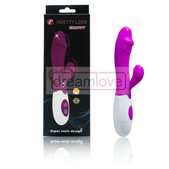 Vibrator elegant din ABS/TPR silicon, liliac și alb