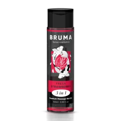 Ulei de masaj premium cu efect de încălzire, Căpșuni, 3 în 1, 100 ml
