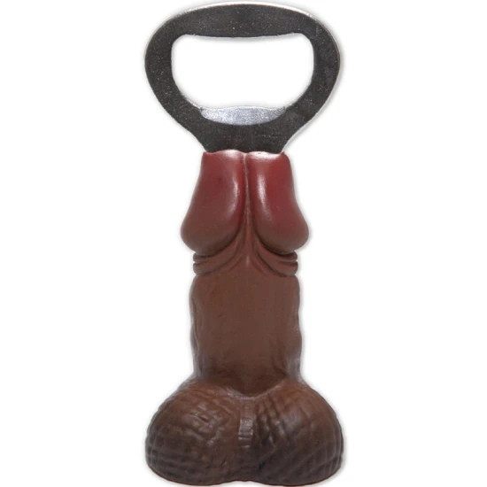 Deschizător sticle model penis mulat, Roz