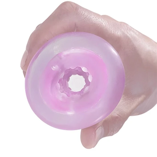 Masturbator masculin tip fantasy, cu spirală internă și bile transparente
