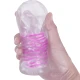 Masturbator masculin tip fantasy, cu spirală internă și bile transparente